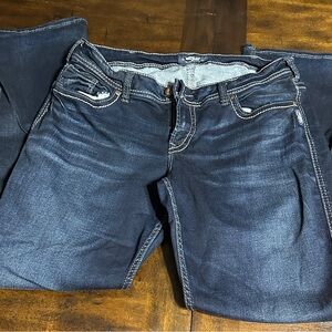 Silver Jeans Dark Blue Women's Boot Cut Jeans